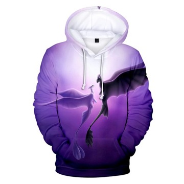 BLUZA JAK WYTRESOWAĆ SMOKA 3D 6 WZORÓW KOLORY140