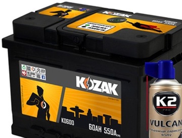 АККУМУЛЯТОР KOZAK KO600 60AH/610A [SAE] 60AH P+ НОВАЯ МОДЕЛЬ!