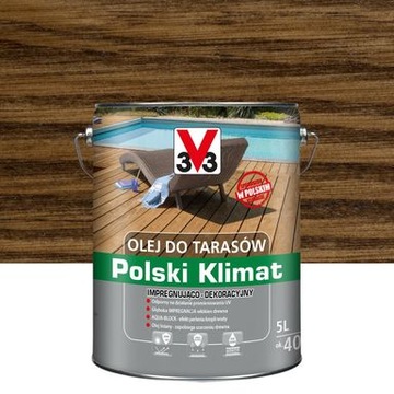 V33 Olej do tarasów POLSKI KLIMAT 5L PALISANDER