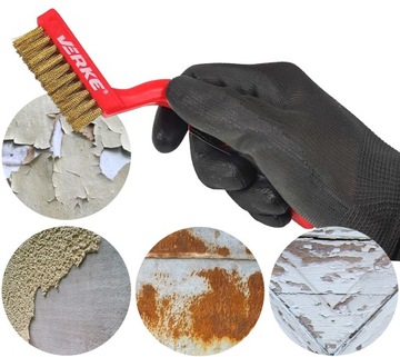 ЛАТУНЬ, РУЧНАЯ, УЗКАЯ, ТЕХНИЧЕСКАЯ, ПРОВОЛОЧНАЯ ЩЕТКА, МАЛЕНЬКАЯ, Ржавчина, МЕТАЛЛ, КРАСКА