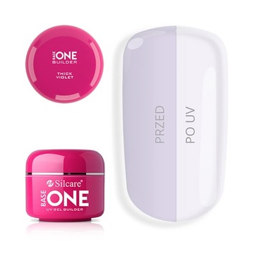 Silcare Żel Budujący Builder Gel UV do paznokci Base One Violet Thick 30 g