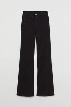 H&M HM Flare High Waist Jeans Jeansy Bootcut z wysokim stanem damskie 40 L