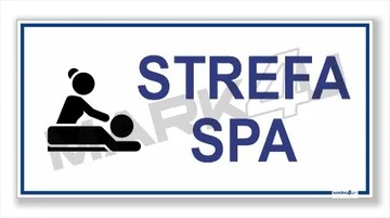 Strefa SPA| Druk UV na płycie | Tabliczka na Basen