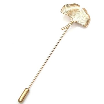 8xVintage liść miłorzębu broszka Stick Pin Tie