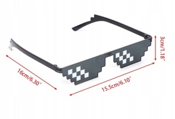 СОЛНЦЕЗАЩИТНЫЕ ОЧКИ THUG LIFE PIXEL MINECRAFT