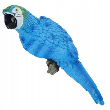 Реалистичная фигурка попугая с украшением в виде птицы из смолы