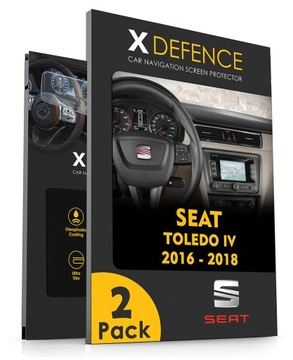 2w1 SZKŁO OCHRONNE NA NAWIGACJĘ EKRAN DO SEAT TOLEDO IV 2016-2018