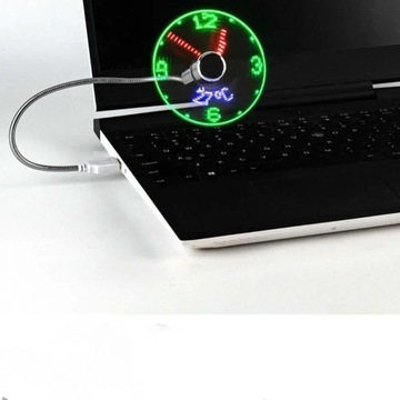 USB-вентилятор со светодиодными часами