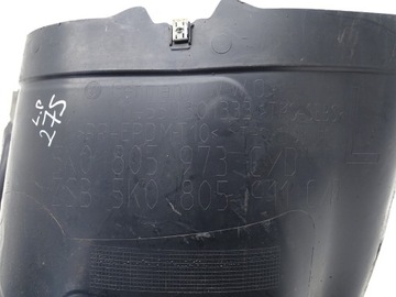 PODBĚH LEVÝ PŘEDNÍ LEVÉ PLASTOVÉ VW GOLF VI MK6 PLUS 5K0805973C
