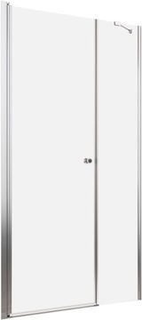 Drzwi prysznicowe szklane prysznic 100 L brązowe