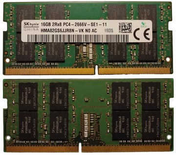 16GB 1*16GB Hynix DDR4 2666MHz 1,2V HMA82GS6JJR8N-VK