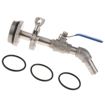Adapter beczki z zaworem kulowym 45DTilt Nozzl do 200L