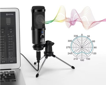 НОВЫЙ USB-МИКРОФОН BEE ДЛЯ КОМПЬЮТЕРНОГО ЕМКОСТНОГО ИГРОВОГО СТОЛБА + ПОДСТАВКА