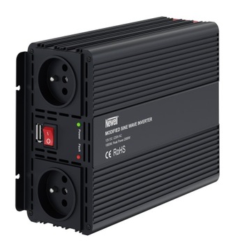 АВТОМОБИЛЬНЫЙ ИНВЕРТОР 12 В 230 В 1000 Вт/2000 Вт SINUS MODIF. КОМПЬЮТЕРНЫЙ ОБОГРЕВАТЕЛЬ