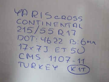 KOLA RÁFKY PNEUMATIKY TOYOTA YARIS CROSS R17 6MM