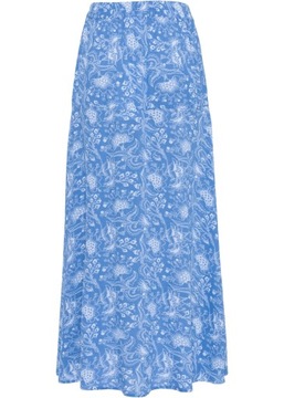 B1852 ЮБКА С СИНИМ ВИСКОЗНЫМ УЗОРОМ S.46