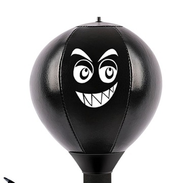 Настольная боксерская груша с присоской и клапаном давления Прочное средство для снятия стресса, черный