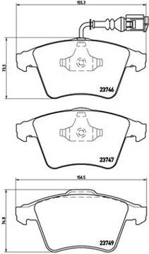 ПЕРЕДНИЕ ДИСКИ+колодки BREMBO VW TRANSPORTER T5 V