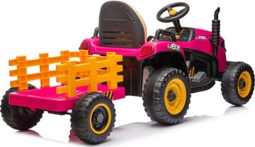 ТРАКТОР ДЛЯ ДЕТСКОГО АККУМУЛЯТОРА 12В 2х45ВТ ПРИЦЕП ДИСТАНЦИОННЫЙ