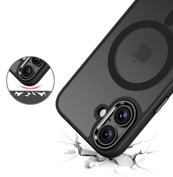 ЧЕХОЛ ДЛЯ iPhone 16 + 2X СТЕКЛО ДЛЯ MagSafe УСИЛЕННЫЙ МАГНИТНЫЙ КОРПУС
