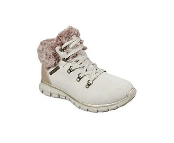 SKECHERS COLD CATCHE BOTKI ZE SKÓRĄ ECRU 37,5 SŻF