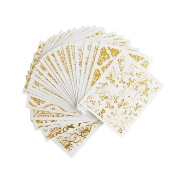 ВИНТАЖНЫЕ НАКЛЕЙКИ ДЛЯ НОГТЕЙ, 20 ЛИСТОВ