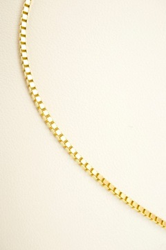 Złoty łańcuszek kostka wenecjana 45 cm Próba 585 5,97g