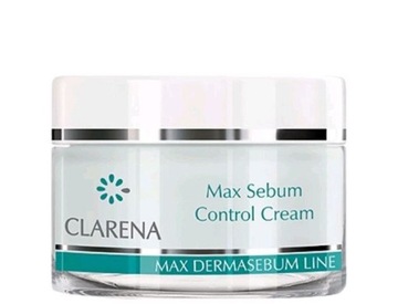 Clarena Kem do Twarzy Sebum Control Cera TŁUSTA TRĄDZIKOWA MIESZANA 50 ml