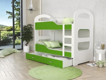 Кровать двухъярусная 160х80 белый синий HECTOR