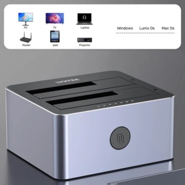 UNITEK Y-3026GY01-EU Станция клонирования жестких дисков 2 x SATA 2,5'/3,5'' USB 5 Гбит/с