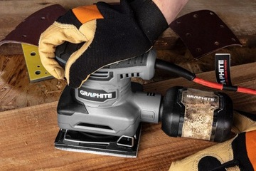 ГРАФИТОВАЯ ШЛИФОВАЛЬНАЯ МАШИНА 240ВТ 110X100MM 3 СМЕННЫЕ НОЖКИ 59G322