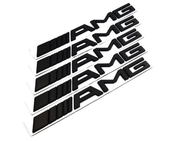 EMBLEMAT ZNACZEK KLAPY TYLNEJ BAGAŻNIKA AMG MERCEDES CZARNY