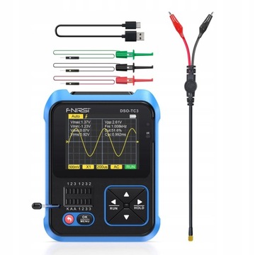 OSCYLOSKOP TESTER TRANZYSTORÓW FNIRSI DSO-TC3 3w1