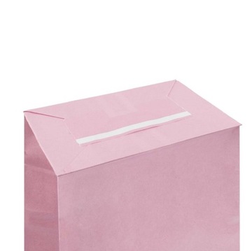 НАБОР 100 подарочных пакетов РОЗОВАЯ ПАСТЕЛЬ 10х6х26см для СЛАДОСТЕЙ