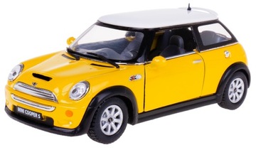 MINI COOPER S MODEL METALOWY KINSMART 1:28 ŻÓŁTY