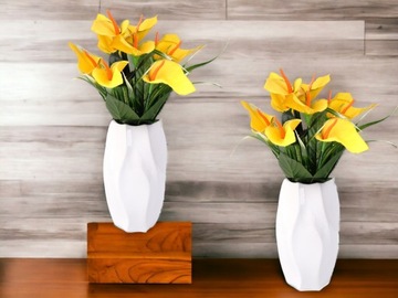 ИСКУССТВЕННЫЕ ЦВЕТЫ АНТУРИУМ КАЛЛИС БОЛЬШОЙ БУКЕТ ЦВЕТОВ 45СМ, СОСТАВ ФЛОРИСТА