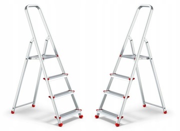 4-СТУПЕНЧАТАЯ АЛЮМИНИЕВАЯ ЛЕСТНИЦА ДЛЯ ДОМА