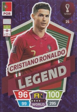 World Cup Qatar 2022 Legend RONALDO 25 karta piłkarska