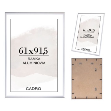 RAMKA 61x91,5 RAMKA NA ZDJĘCIA ALUMINIOWA SREBRNA