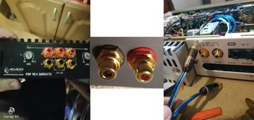 Розетки RCA Cinch, стереоразъемы Nakamichi HQ, 2 шт.