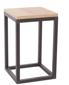 STOJAK KWIETNIK MAŁY LOFT ALU 40 CM DĄB OPCJE
