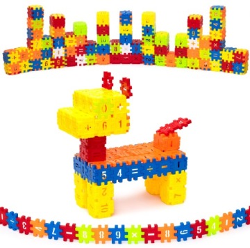 КОНСТРУКТОРЫ ДЛЯ СТРОИТЕЛЬСТВА МАТЕМАТИЧЕСКИХ ЗАДАНИЙ ВАФЛИ 248 шт ПАЗЛ