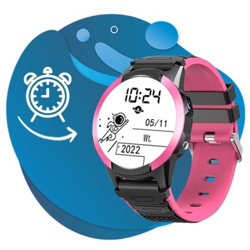 Умные часы CALMEAN Hoop 4G GPS IP67, розовые