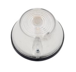 LAMPA OBRYSOWA OKRĄGŁA NISKA BIAŁA ŻARÓWKOWA PRZYCZEPA PRZYCZEPKI PRZEDNIA