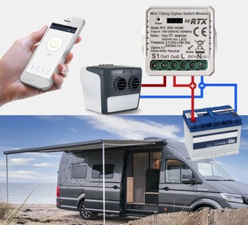 Контроллер модуля RTX БЕЗНАПРЯЖЕНИЕ Реле ZigBee TUYA +RF источник питания 12 В