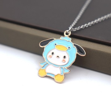 Doraemon Cartoon Color Necklace Stainless Steel