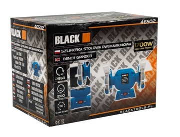 SZLIFIERKA STOŁOWA 1700W 2xKAMIEŃ 200 MM (46502)