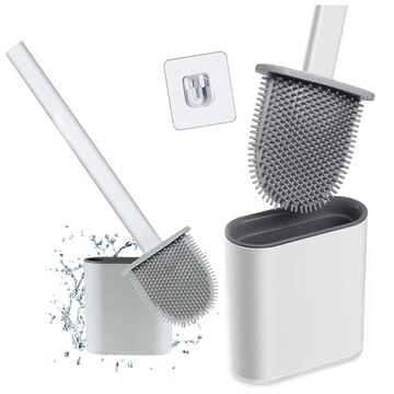 SZCZOTKA SILIKONOWA TOALETOWA DO WC TOALETY UCHWYT