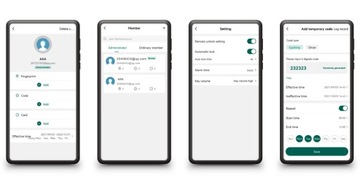 Zamek Kodowy Klawiatura Szyfrator Czytnik Kart RFID WiFi TUYA Palec