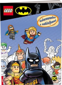 Książka LEGO DC COMICS. Kolorowanka z naklejkami NA-6451 SZ-81013